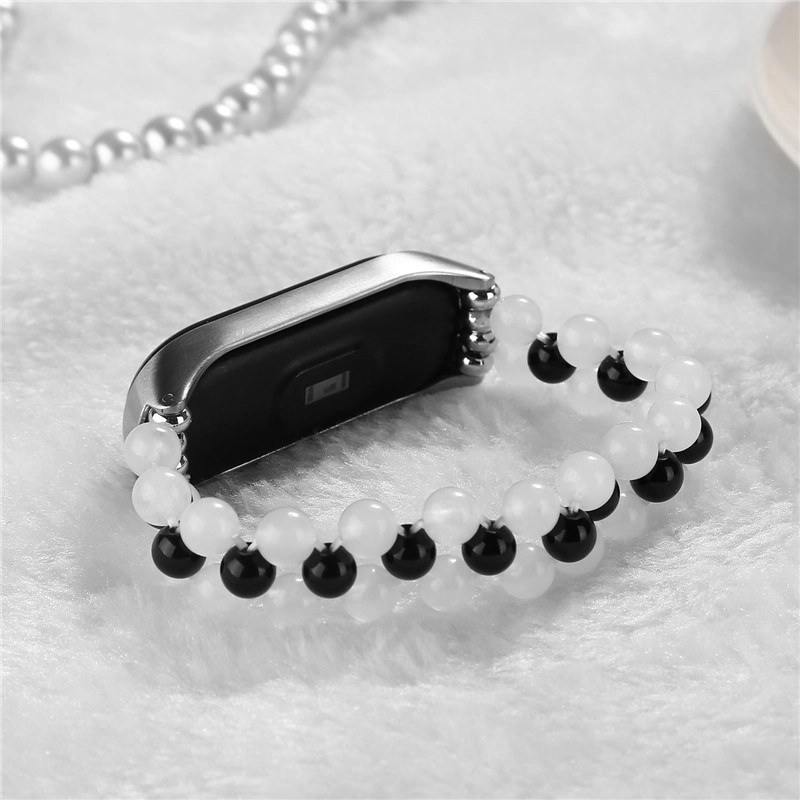 CBXM348 Trendybay女性女の子ファッションビーズ弾性ブレスレットストラップXiaomi Mi Band 3