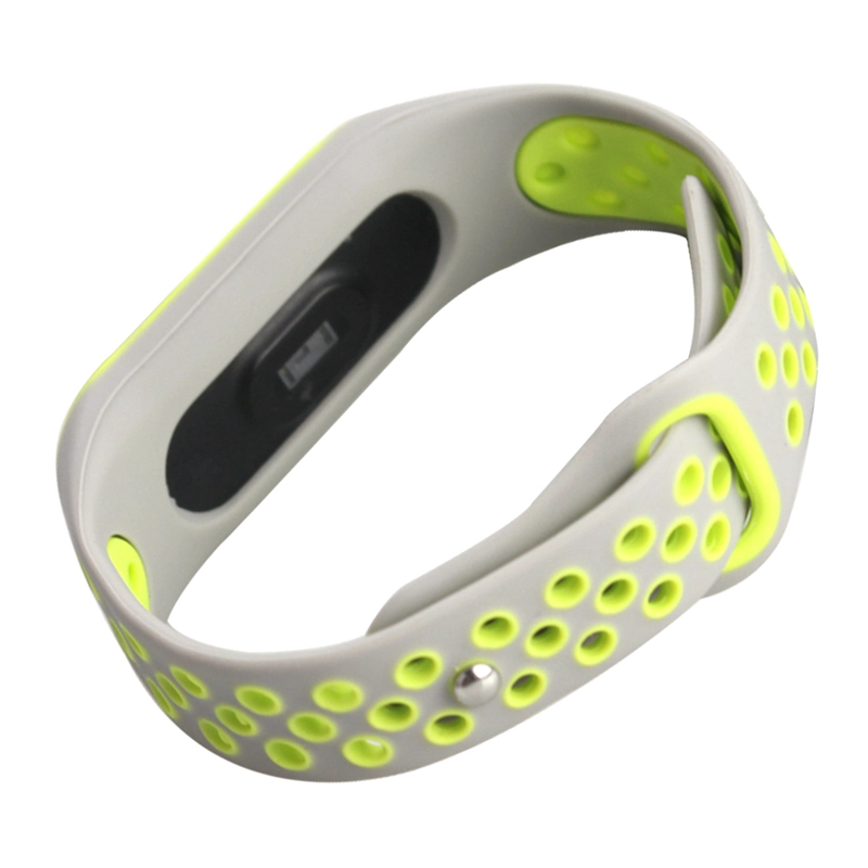 CBXM349 Doble color deportivo de silicona correa de muñeca para Xiaomi Mi Band 3 Correa