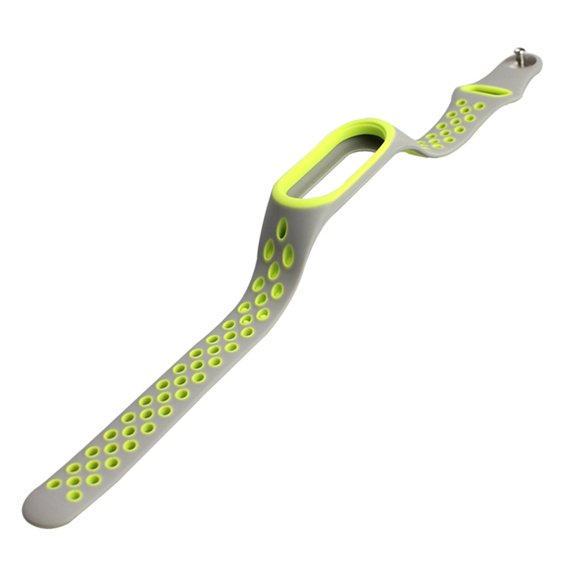 CBXM349 Doble color deportivo de silicona correa de muñeca para Xiaomi Mi Band 3 Correa