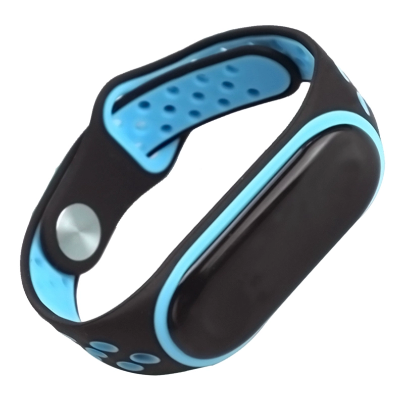 CBXM349 Doble color deportivo de silicona correa de muñeca para Xiaomi Mi Band 3 Correa