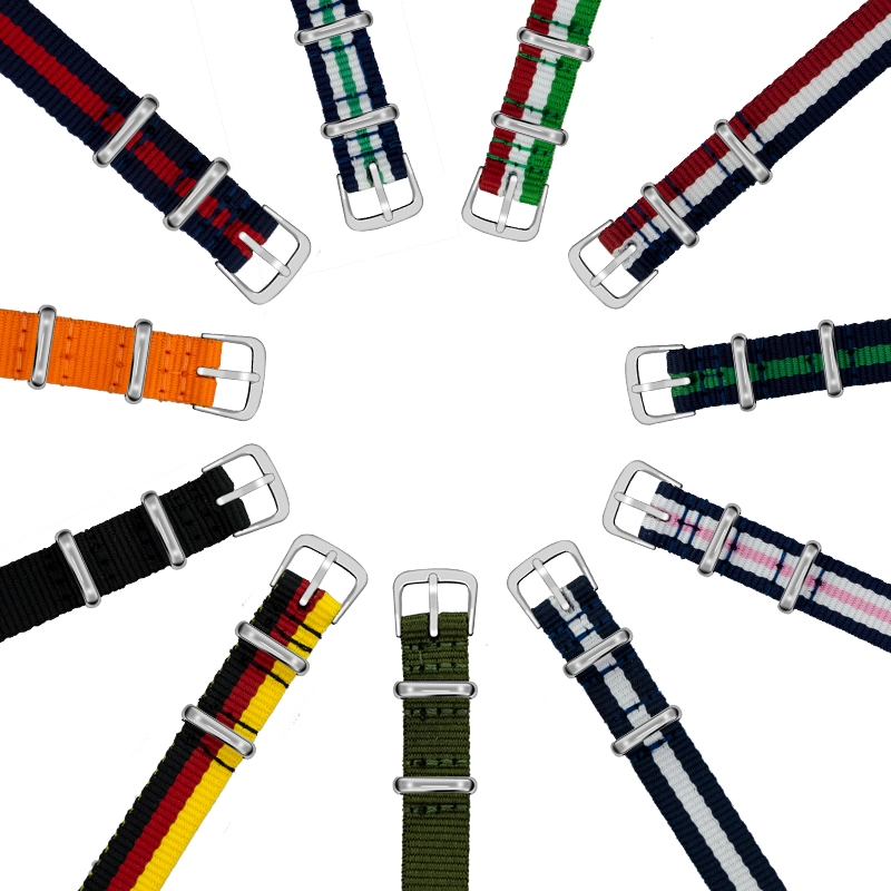 CBXM350 Sangle Nato Nylon sur mesure pour Xiaomi Mi Band 3 2