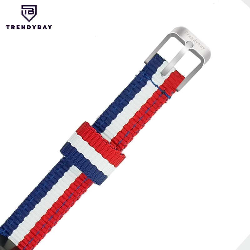 CBXM350 Trendybay Custom Striped Nylon Nato Correa para Xiaomi Mi Band 3 2