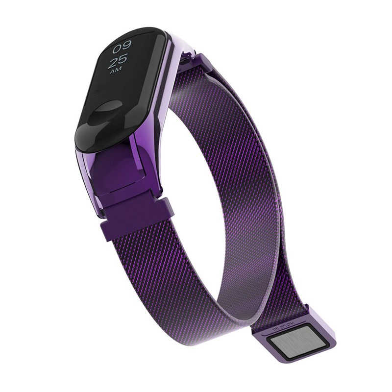 CBXM359 Bracelet milanais magnétique en boucle avec boucle milanaise pour bande 3 Xiaomi