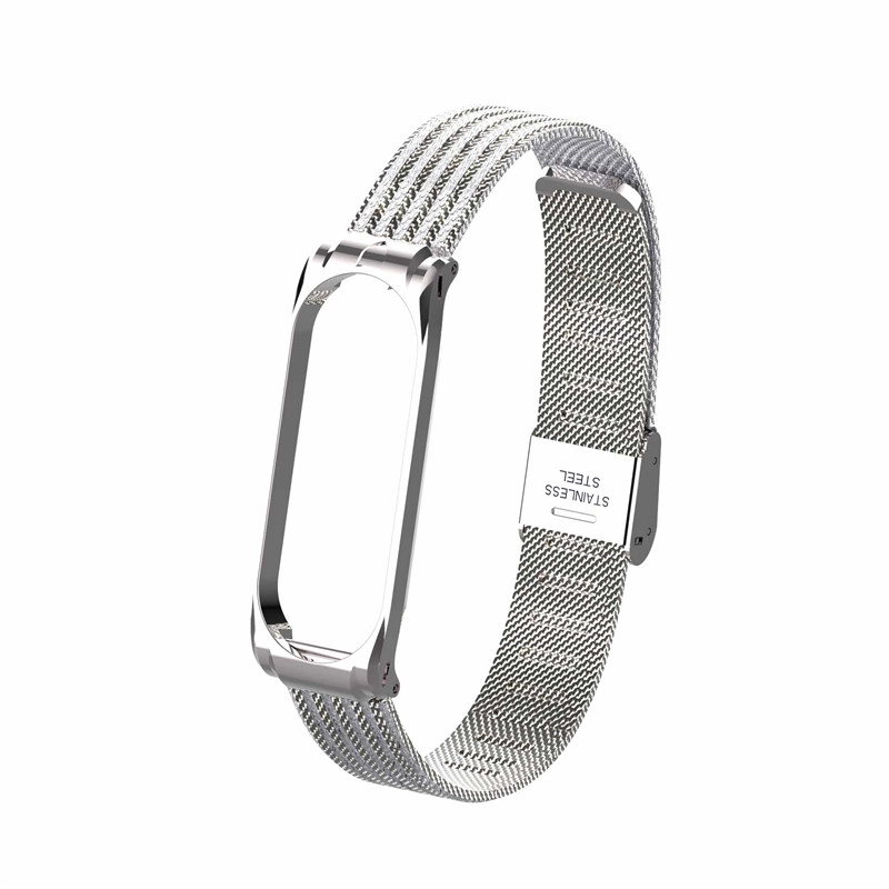 CBXM404 شبكة فاخرة الفولاذ المقاوم للصدأ المعصم ووتش الشريط ل Xiaomi Mi Band 4
