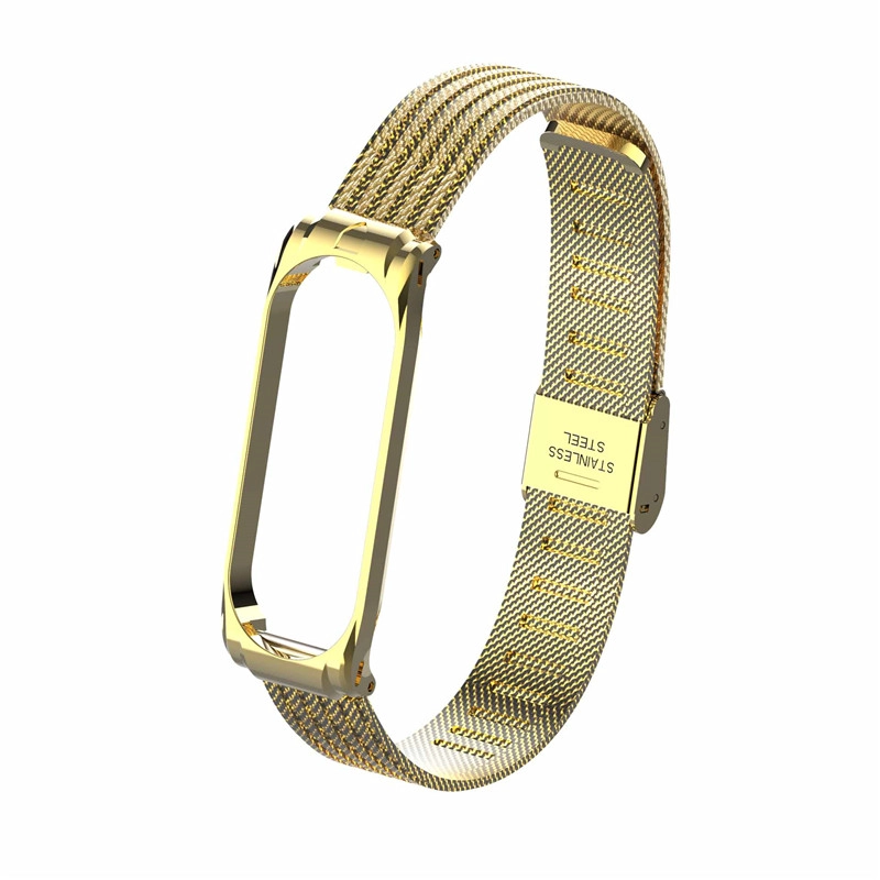 CBXM404 شبكة فاخرة الفولاذ المقاوم للصدأ المعصم ووتش الشريط ل Xiaomi Mi Band 4