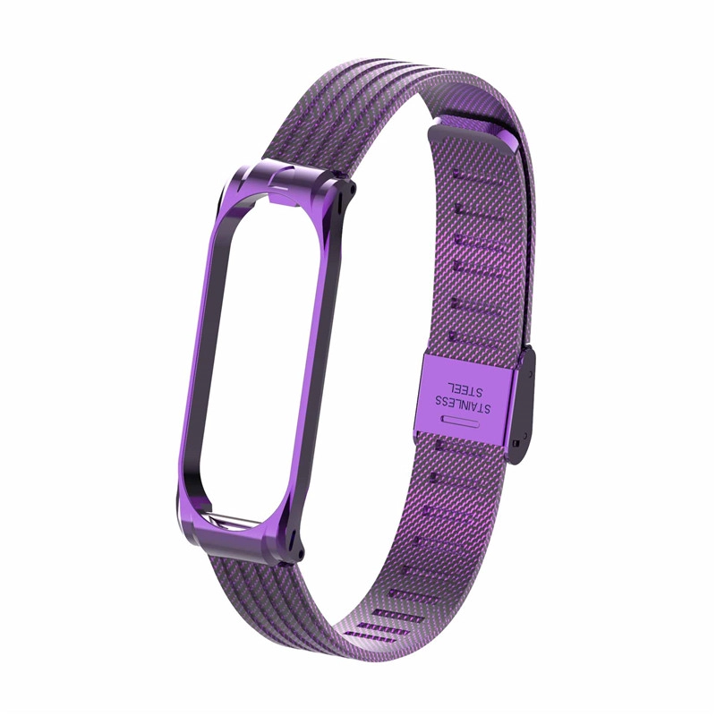 CBXM404 شبكة فاخرة الفولاذ المقاوم للصدأ المعصم ووتش الشريط ل Xiaomi Mi Band 4