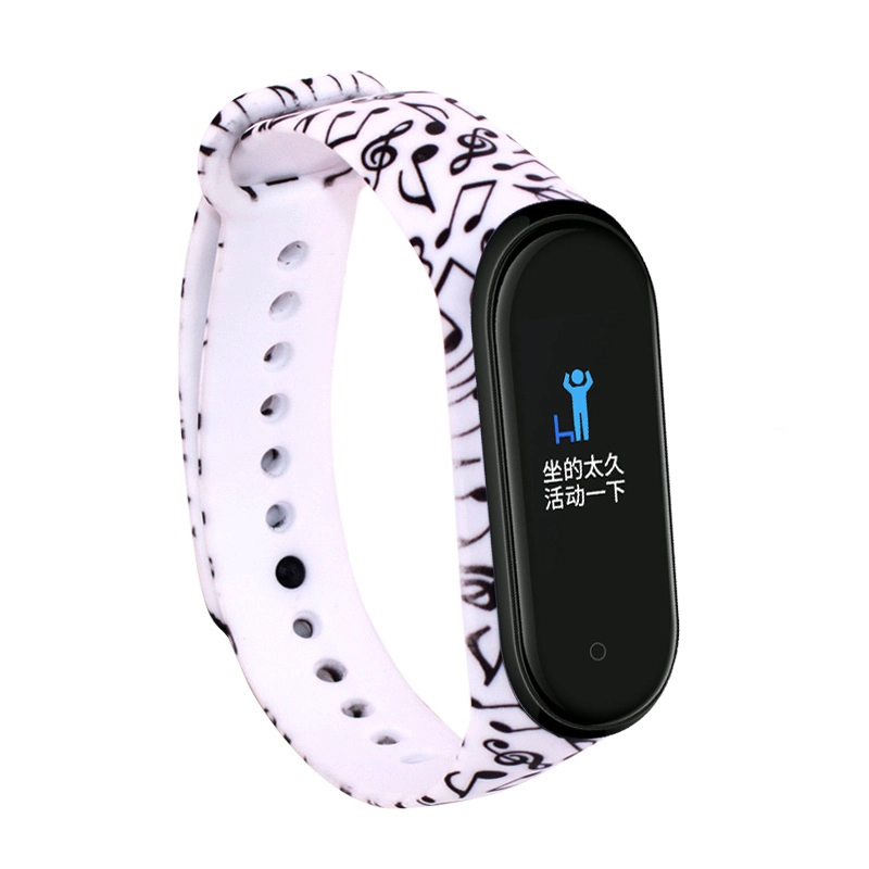 Banda de reloj de goma suave impresa aduana CBXM409 para la correa de Xiaomi Mi Band 4