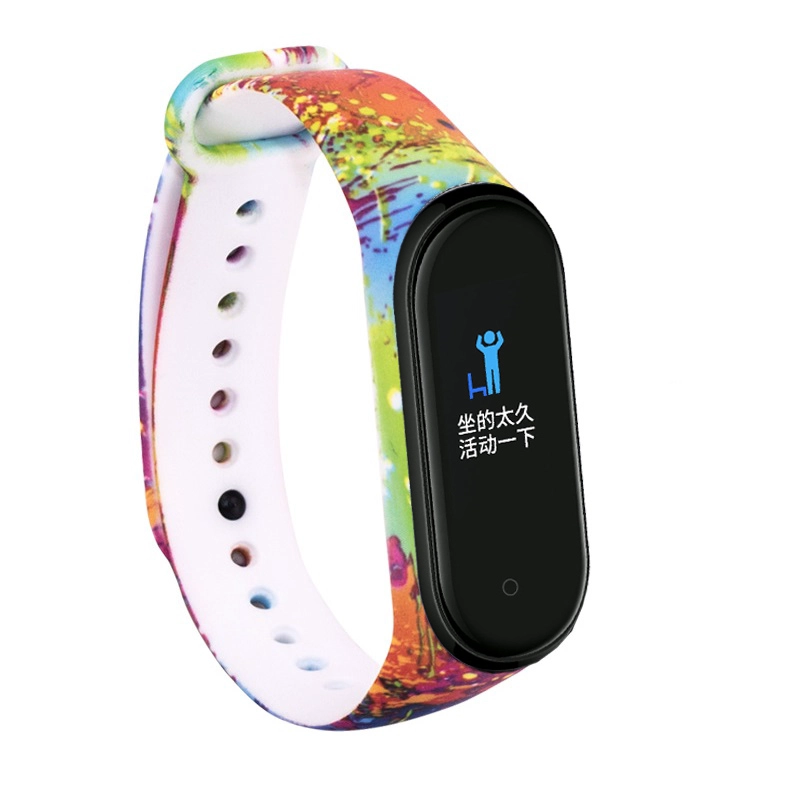 Banda de reloj de goma suave impresa aduana CBXM409 para la correa de Xiaomi Mi Band 4
