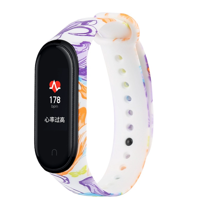 Banda de reloj de goma suave impresa aduana CBXM409 para la correa de Xiaomi Mi Band 4