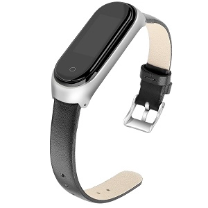 CBXM421 Xiaomi Mi Band 3 4 Smart Watch Leather Strap