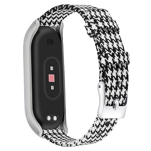 CBXM422 Xiaomi Mi Band 3 4 Için Tuval Akıllı Saat Kayışı