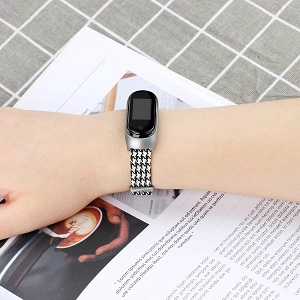 CBXM422 Xiaomi Mi Band 3 4 Için Tuval Akıllı Saat Kayışı