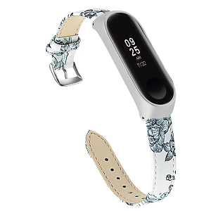 CBXM423 Skórzany pasek do zegarka dla Xiaomi Mi Band 4 3