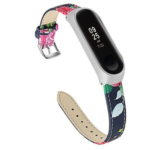 CBXM423 Skórzany pasek do zegarka dla Xiaomi Mi Band 4 3