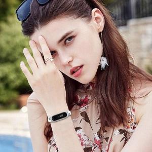 CBXM423 Skórzany pasek do zegarka dla Xiaomi Mi Band 4 3