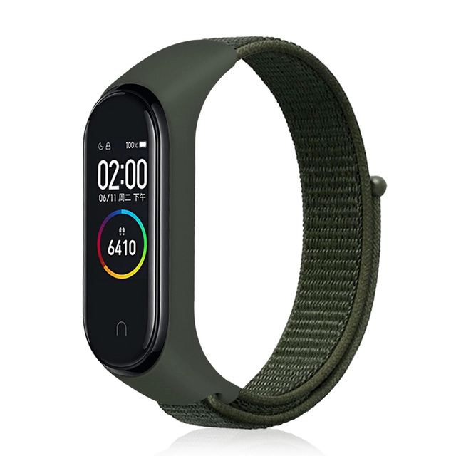 CBXM432 Woven Nylon Watch Band For Xiaomi Mi Band 5 4 3