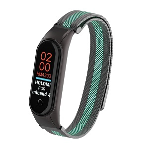 CBXM437 Cinturino per orologio in metallo con cinturino milanese per Xiaomi Mi band 4 3
