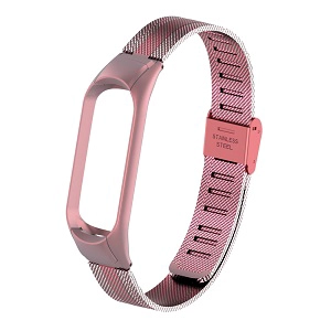 CBXM438 Correa de reloj inteligente de malla de acero inoxidable para Xiaomi Mi band 4 3