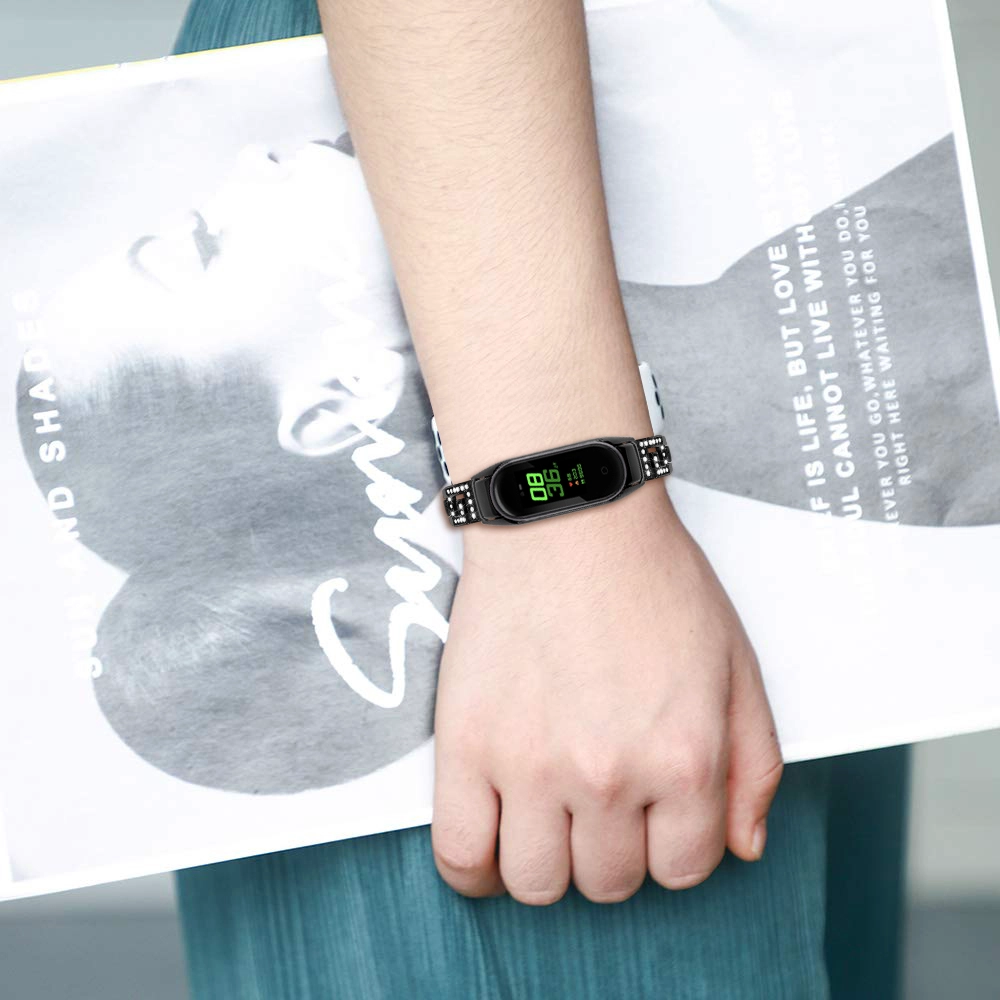 CBXM503 Strasslegierung Metall Uhr Armband für Xiaomi Mi Band 5
