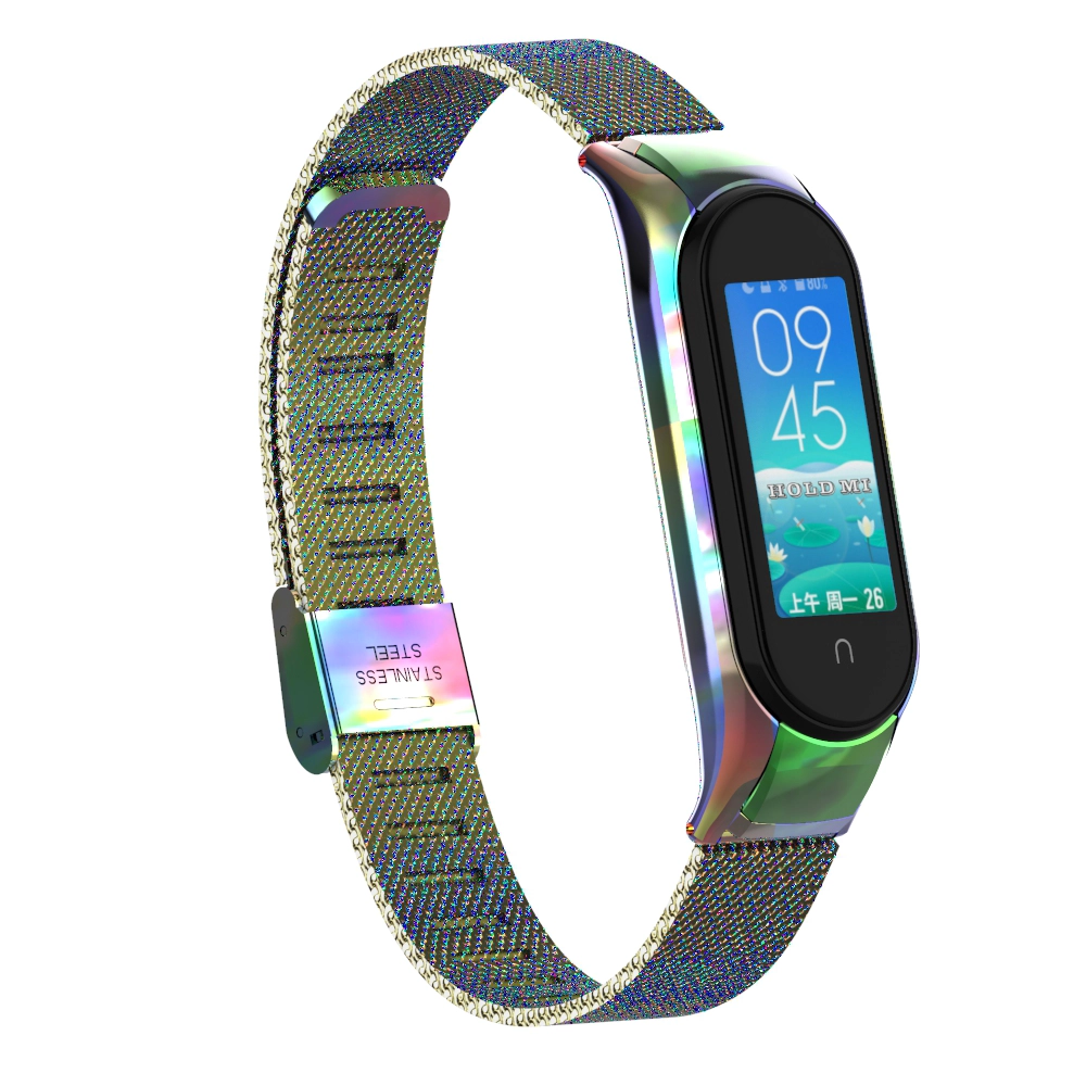CBXM510 MASH Milanese Edelstahl Uhrenarmband Strap für Xiaomi Band 6/5 Armband