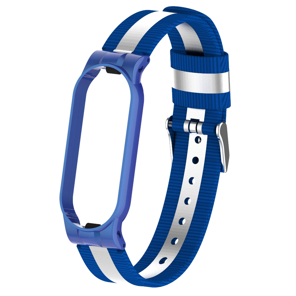 CBXM516 Correa de pulsera de lona reflectante para Xiaomi Mi Band 5 Correa de muñeca Correa de reloj