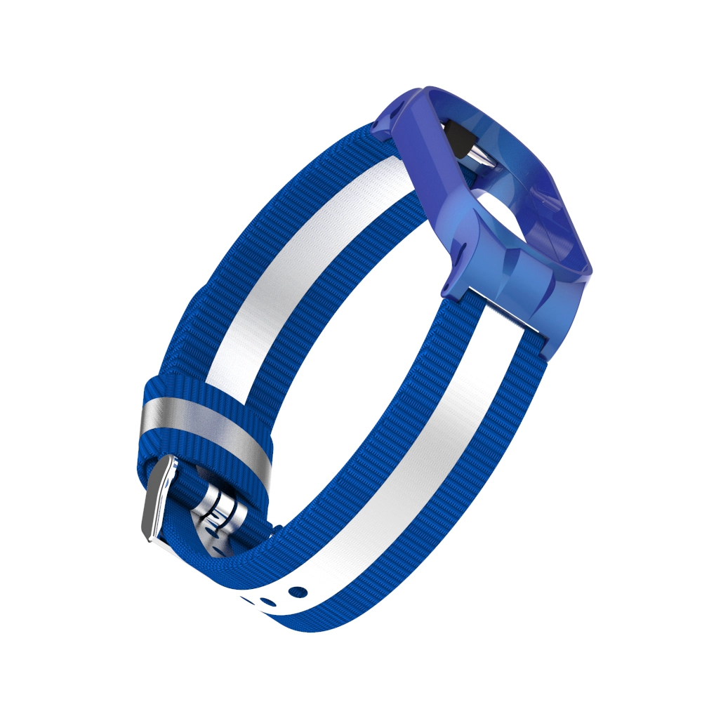 CBXM516 Correa de pulsera de lona reflectante para Xiaomi Mi Band 5 Correa de muñeca Correa de reloj