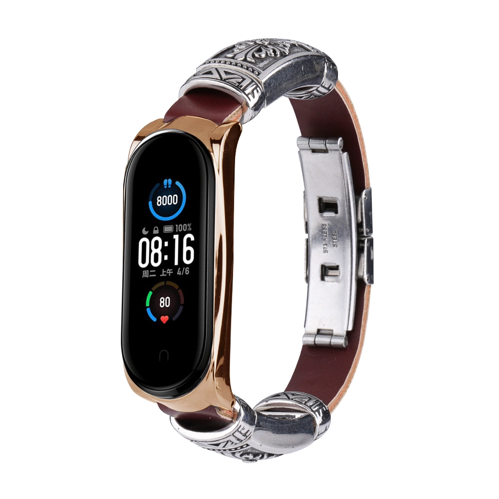 حزام معصم بديل CBXM526 بإبزيم فراشة ريترو لشاومي Mi Band 5