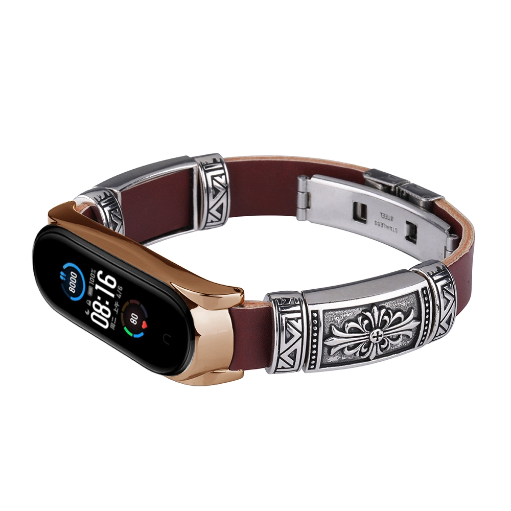 حزام معصم بديل CBXM526 بإبزيم فراشة ريترو لشاومي Mi Band 5