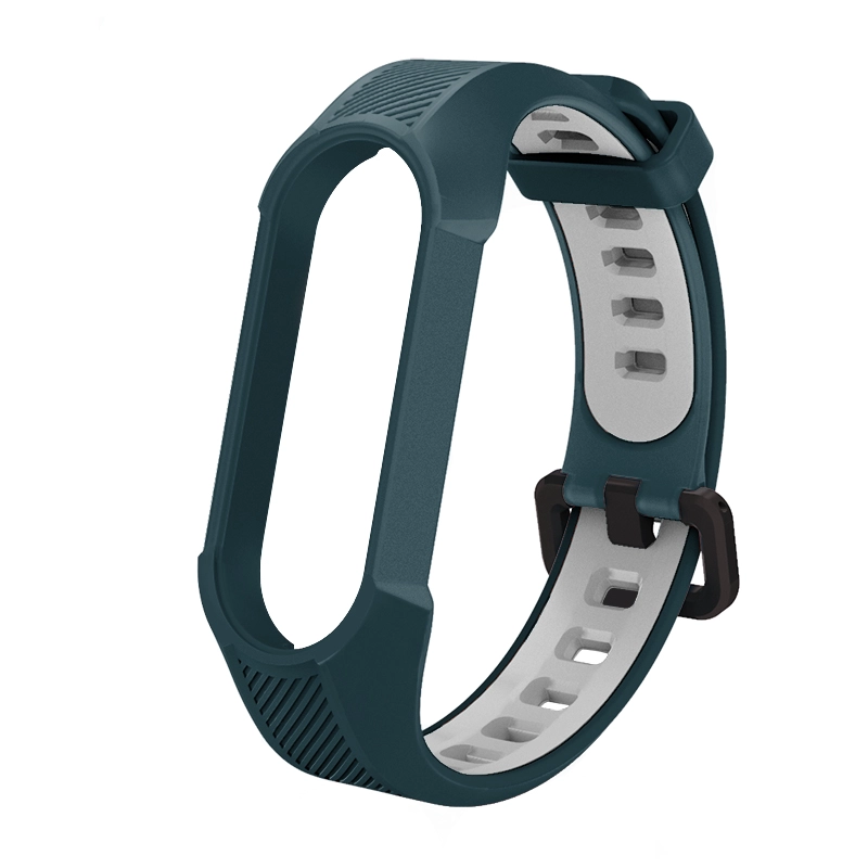 CBXM566 المزدوج اللون watchbands tpu الاسوره سوار استبدال حزام ل xiaomi mi band 5 4 3 miband