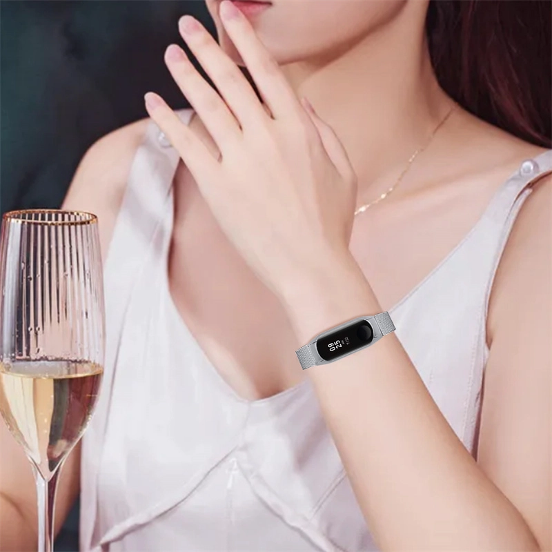 CBXM578 Strap de reloj de acero inoxidable Milanese para la banda Xiaomi MI 6/5 4/3 pulsera