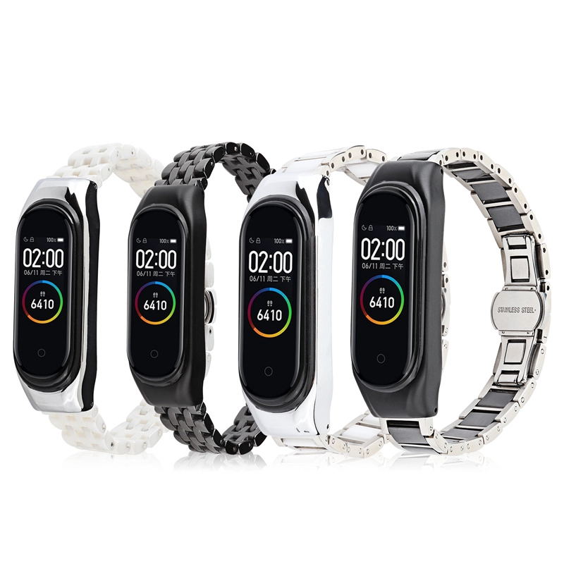 CBXM579 Керамика из нержавеющей стали Ceramics Band Brap для Xiaomi Mi Band 6/5 4/3 браслета