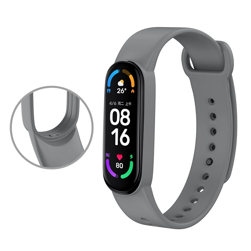 CBXM602-02 Заводские оптовые продукты Trending Products Silicone Coreen Red Brap для Xiaomi Mi Band 6 Miband браслет