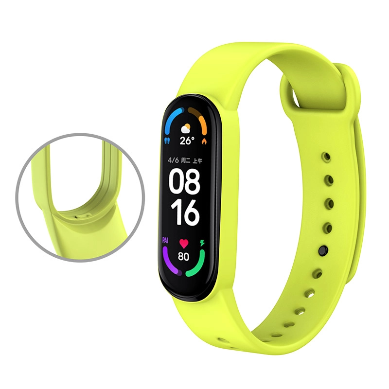 CBXM602-02 Заводские оптовые продукты Trending Products Silicone Coreen Red Brap для Xiaomi Mi Band 6 Miband браслет
