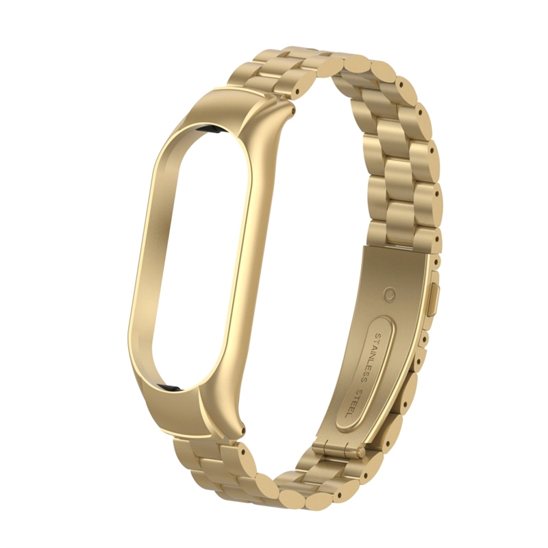 Bransoletka łańcuchowa CBXM7-07 Solidna zegarek ze stali nierdzewnej Pasek dla Smartwatch Xiaomi Mi Band 7