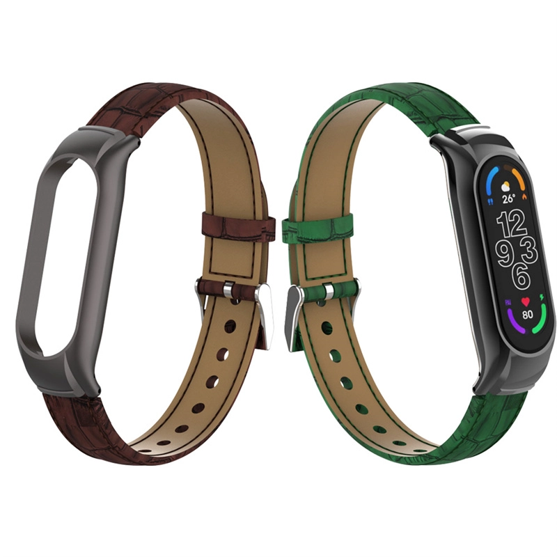 CBXM7-24 RELOJ LUXURY CORREA DE REEMPLAZO DE MUBLICIDAD DE MUBLICIÓN DE CUERO PARA XIAOMI MI BAND 7