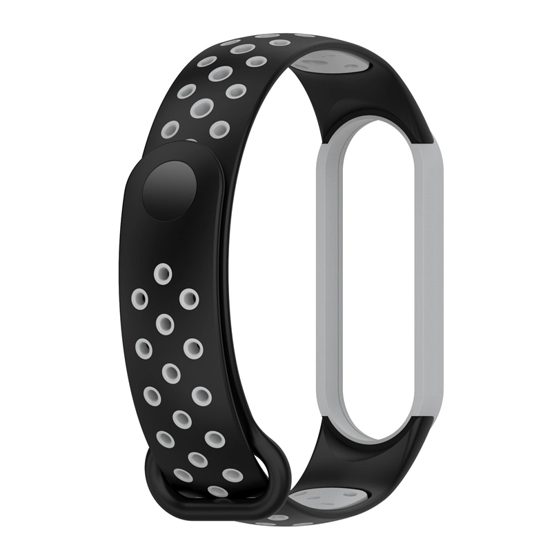 CBXM7-26 Deportes de doble color ajustables Bandas de reloj de silicona de goma para Xiaomi Mi Band 7