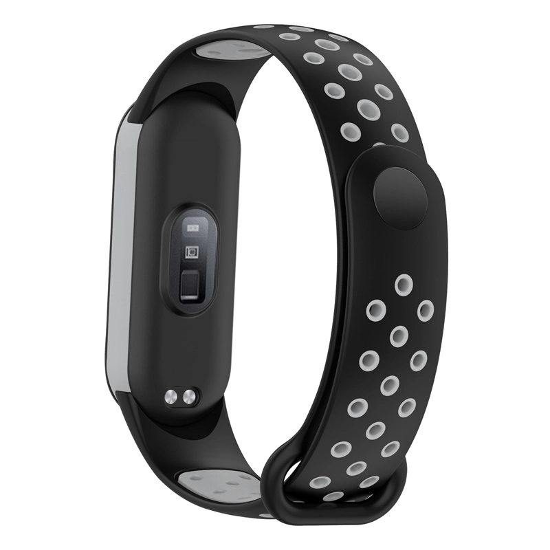 CBXM7-26 Deportes de doble color ajustables Bandas de reloj de silicona de goma para Xiaomi Mi Band 7
