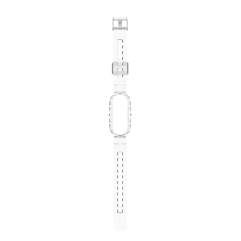 CBXM7-27 Corias de pulsera de reemplazo transparente de reemplazo TPU para Xiaomi Mi Band 7 6 5 4 3