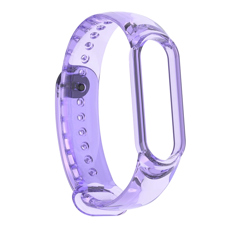 CBXM7-28 DISCOLORACIÓN Correa de reloj TPU transparente para la banda Xiaomi Mi Miband 7