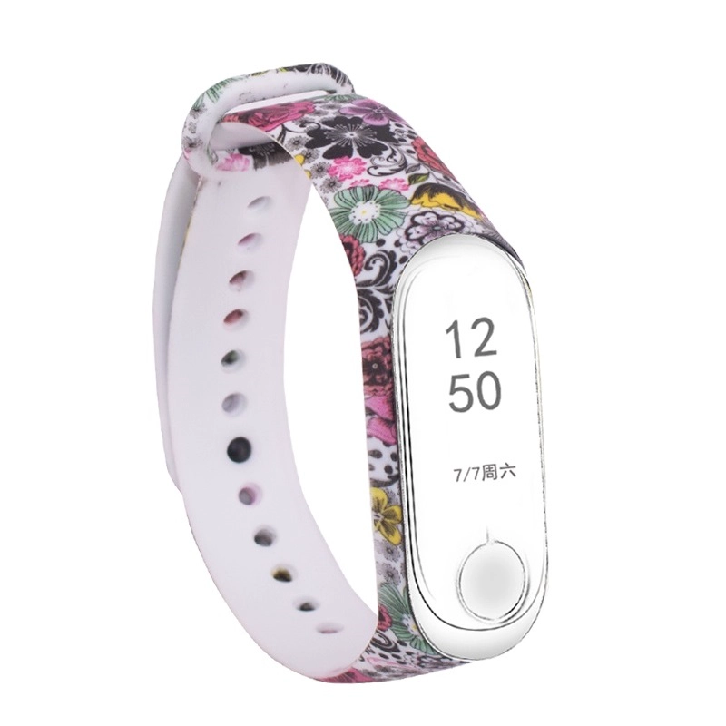 CMXM338 XIaomi Mi Band 3 correa de reloj colorida del silicón del deporte del modelo