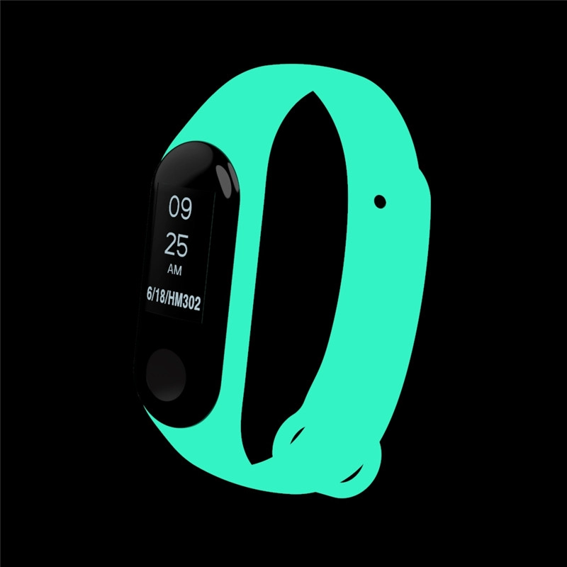 CMXM341 Xiaomi Band 3 Luminous Sport Красочный силиконовый ремешок для часов
