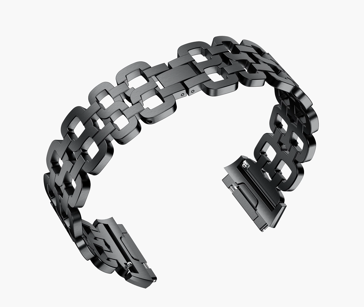 Pulsera de pulsera con eslabones de acero inoxidable y diseño elegante