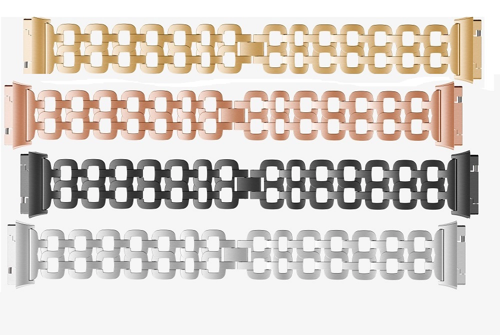Pulsera de pulsera con eslabones de acero inoxidable y diseño elegante