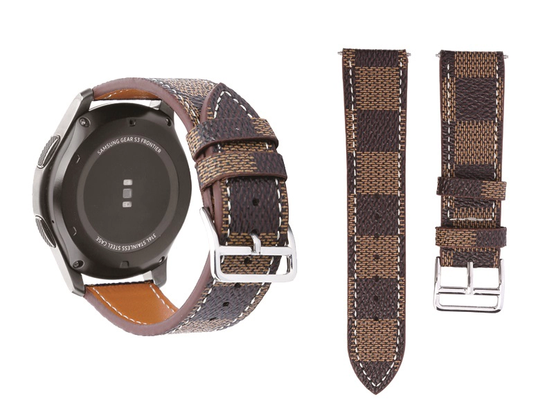 Mode Samsung Gear S3 Grid Muster Leder Band