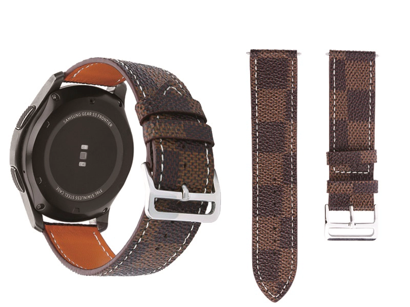 Mode Samsung Gear S3 Grid Muster Leder Band