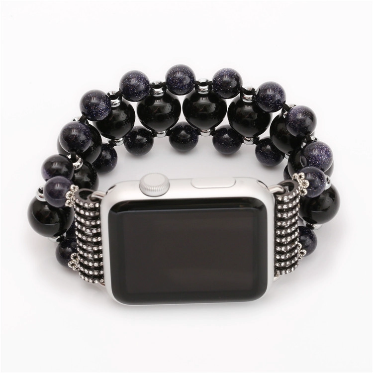 Banda di iWatch con agata nera alla moda