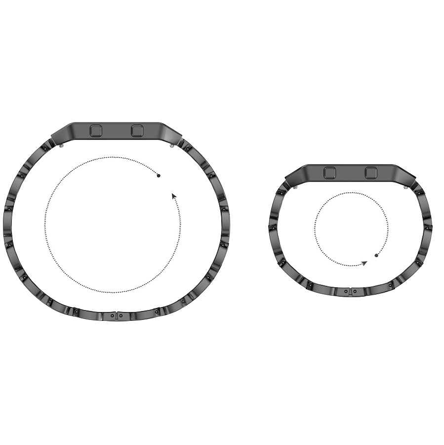 Fitbit Blaze Stailess Steel Watch Band con estructura de metal