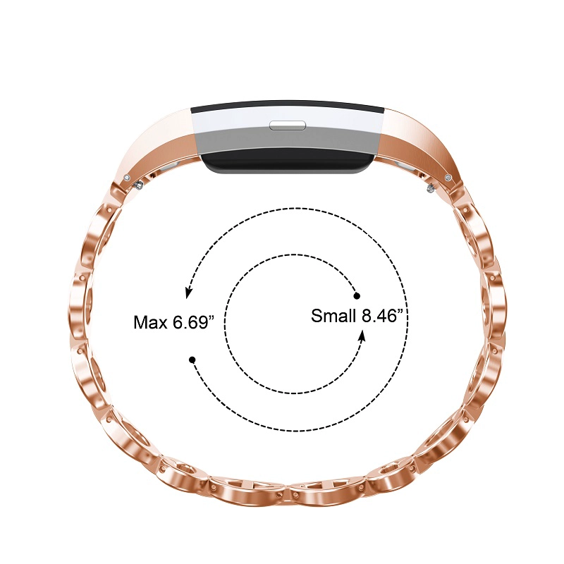 Fitbit carga 2 pulsera de acero inoxidable correa de reloj inteligente