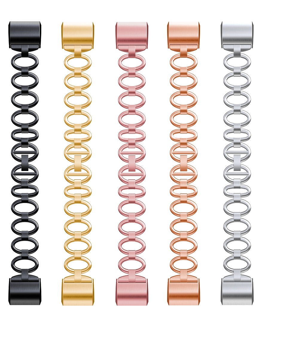 Fitbit carga 2 pulsera de acero inoxidable correa de reloj inteligente