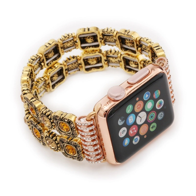 Handgemachte Kristallsteine Gummiband Uhrenarmband